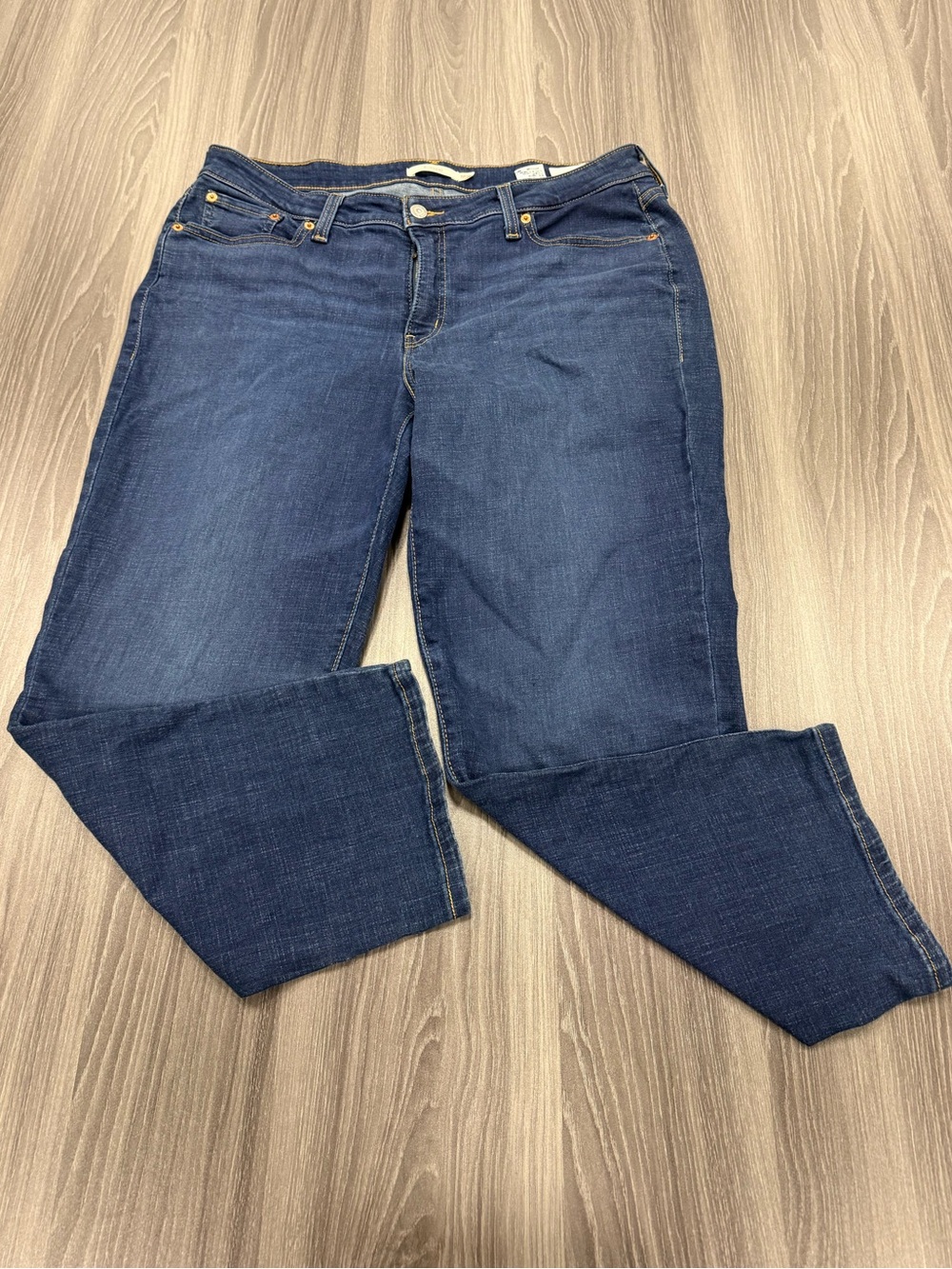 Levi Strauss Boyfriend Blue Jeans Women’s Plus Size 18W Denim